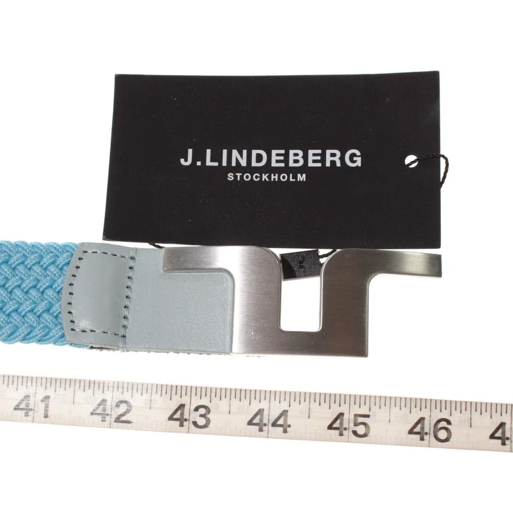 J.Lindeberg NWT Berry Elastic Braided / Woven Belt Size 100 (US 36-37) in Blue